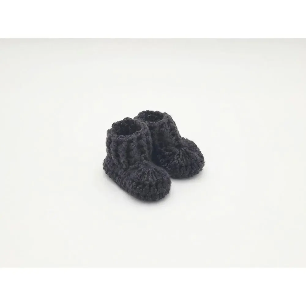 Crocheted Baby Booties – Newborn Shoes, Infant Gift, Neutral Baby Shower